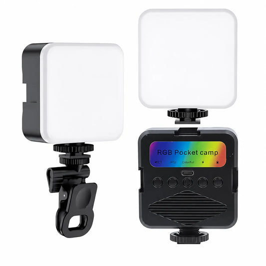 Rechargeable LED Selfie & Video Light with Clip