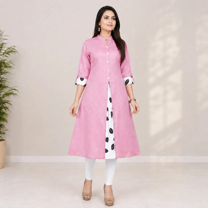 Selfi Embroidered Kurti Dupatta Pants Set – Stylish Women's Ethnic Outfit.