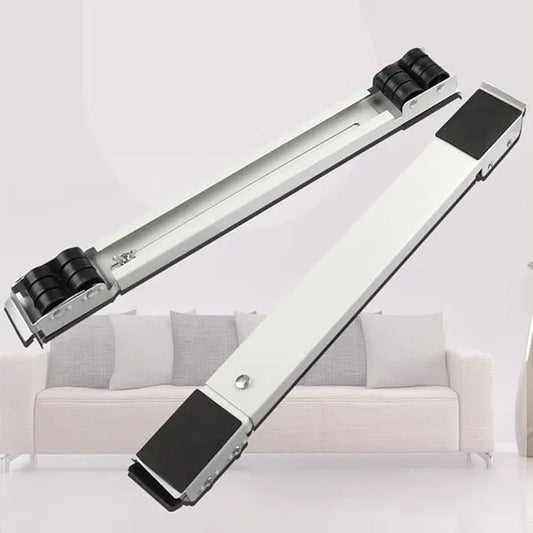 Adjustable Heavy-Duty Appliance Mover |Telescopic Base with Locking Rollers | Pack of 2