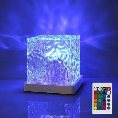 Water Ripple Projection Night Light, USB Color Changing Lamp with Remote fo Home Decor 💡