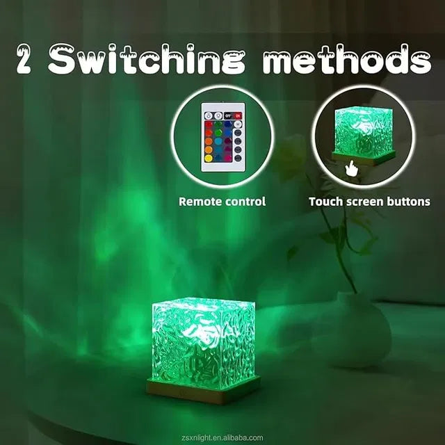Water Ripple Projection Night Light, USB Color Changing Lamp with Remote fo Home Decor 💡