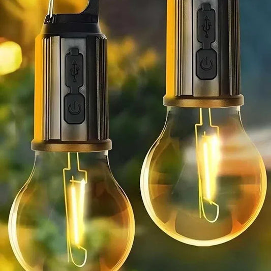 💡 Decorative Hanging Bulb - 3 Light Modes | Pack of 2.
