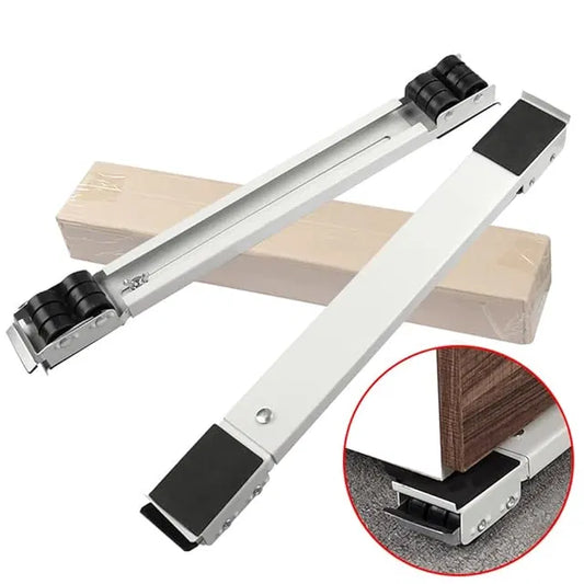 Adjustable Heavy-Duty Appliance Mover |Telescopic Base with Locking Rollers | Pack of 2