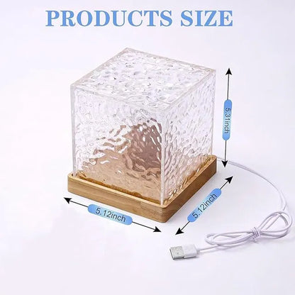 Water Ripple Projection Night Light, USB Color Changing Lamp with Remote fo Home Decor 💡
